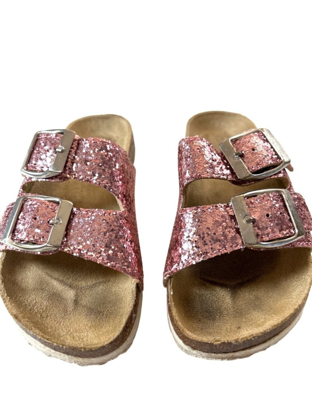 Sip Toddler Girls Sandals Slip-on Pink Sequined Size 7